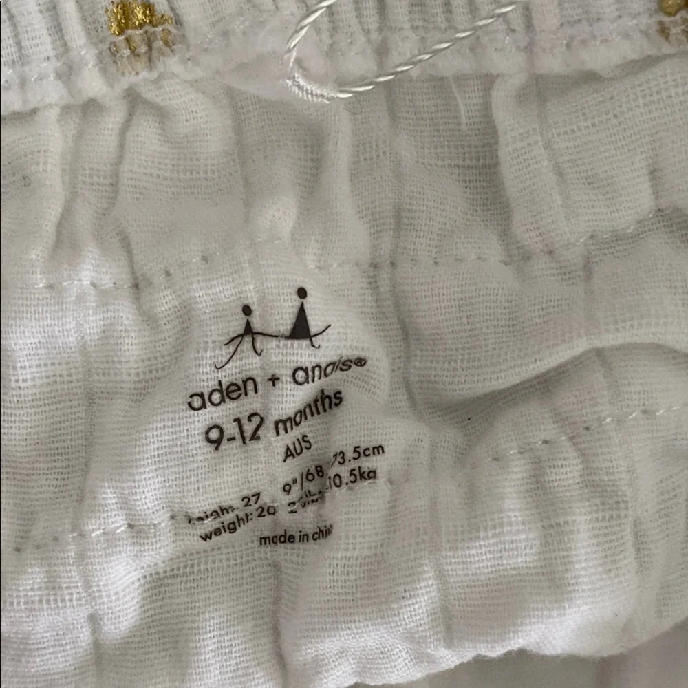 Aden + Anais Gold Polka Dot Bloomers